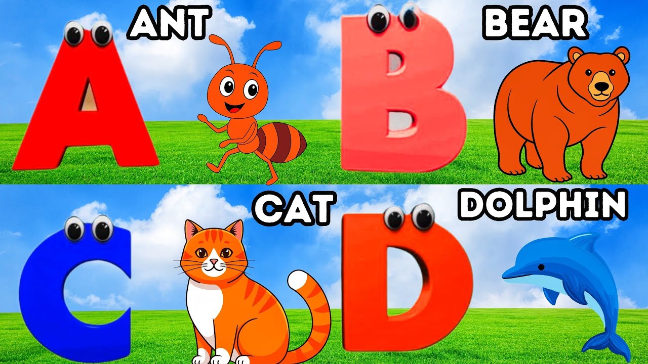 ABC Animals Song | A For Ant Learn ABC Alphabet for Children | Education ABC Nursery Rhymes
