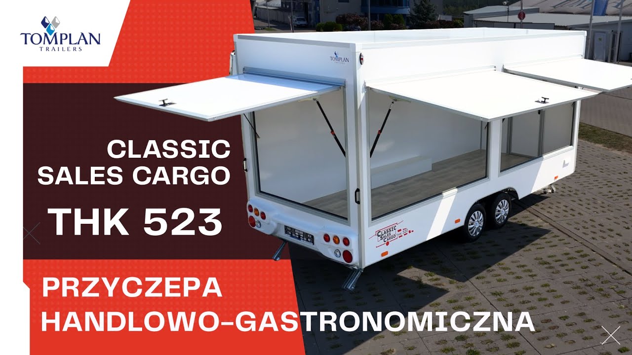 Classic Sales Cargo THK 522 - przyczepa handlowo-gastronomiczna.