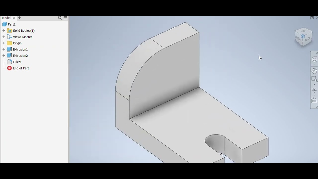 How to create mechanical part in auto desk inventor