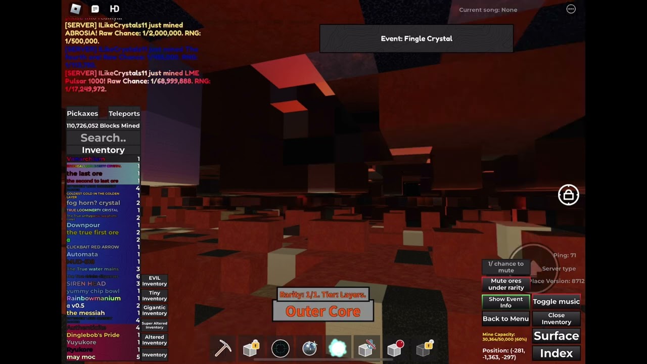 The ultimate Untitled Mining Game ore compilation