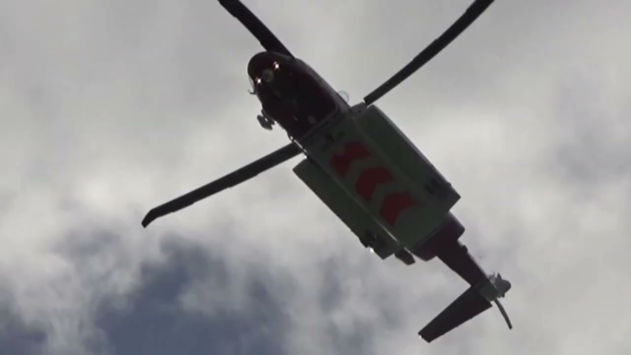 HM Coastguard 924 G-MCGY at Padstow training in the Estuary | Joint exercise with Rock RNLI Lifeboat
