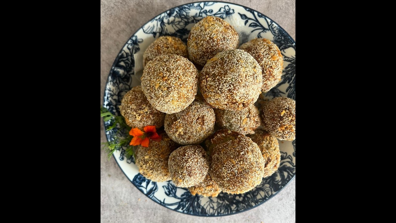 High Protein Cheesy Chickpea Balls | Healthy Evening Snack for Kids & Tiffin