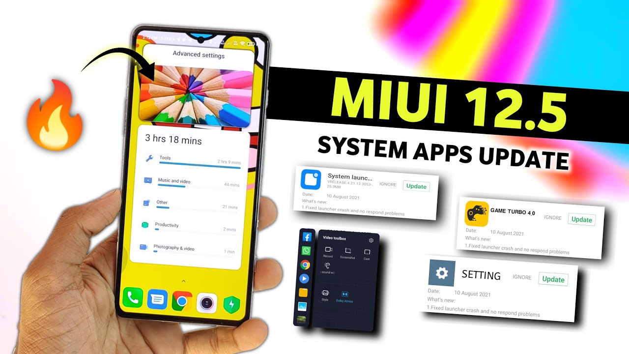 Latest MIUI 12.5 System Apps Update (System Launcher, New Game Turbo Etc) | MIUI System App Update