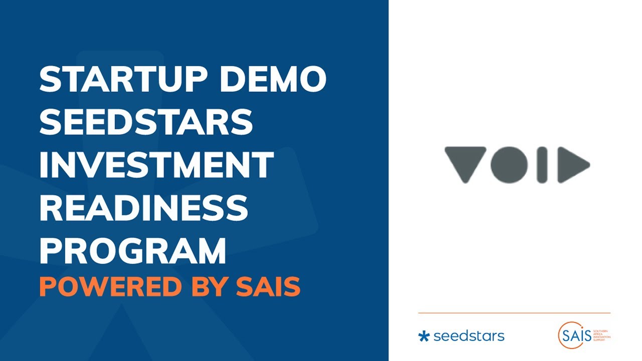 VOID TECH  | Startup Demo - Seedstars IRP powered by SAIS
