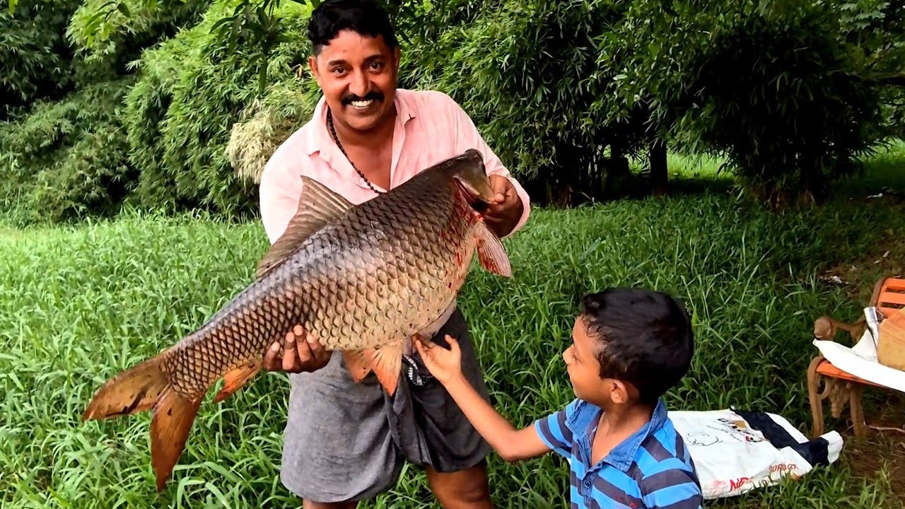 25.kg.ഒന്നല്ല രണ്ട് കൊലകൊമ്പന്മാർ.🐟Biggest Rohu Fish Catching in Pamba River malayalam fishing video