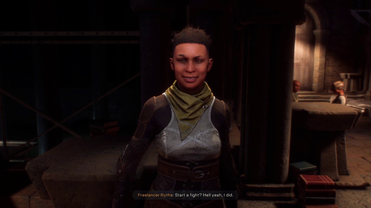 Anthem Talk to Rythe After Arcanist Contract Runes Increase Freelancer Loyalty