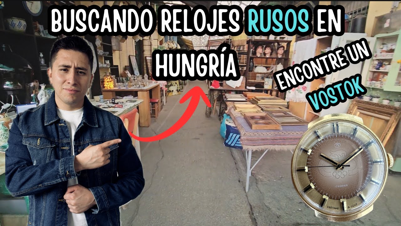 BUSCANDO RELOJES VINTAGE en mercadillo de antigüedades Ecseri Flea Market Hungría Budapest