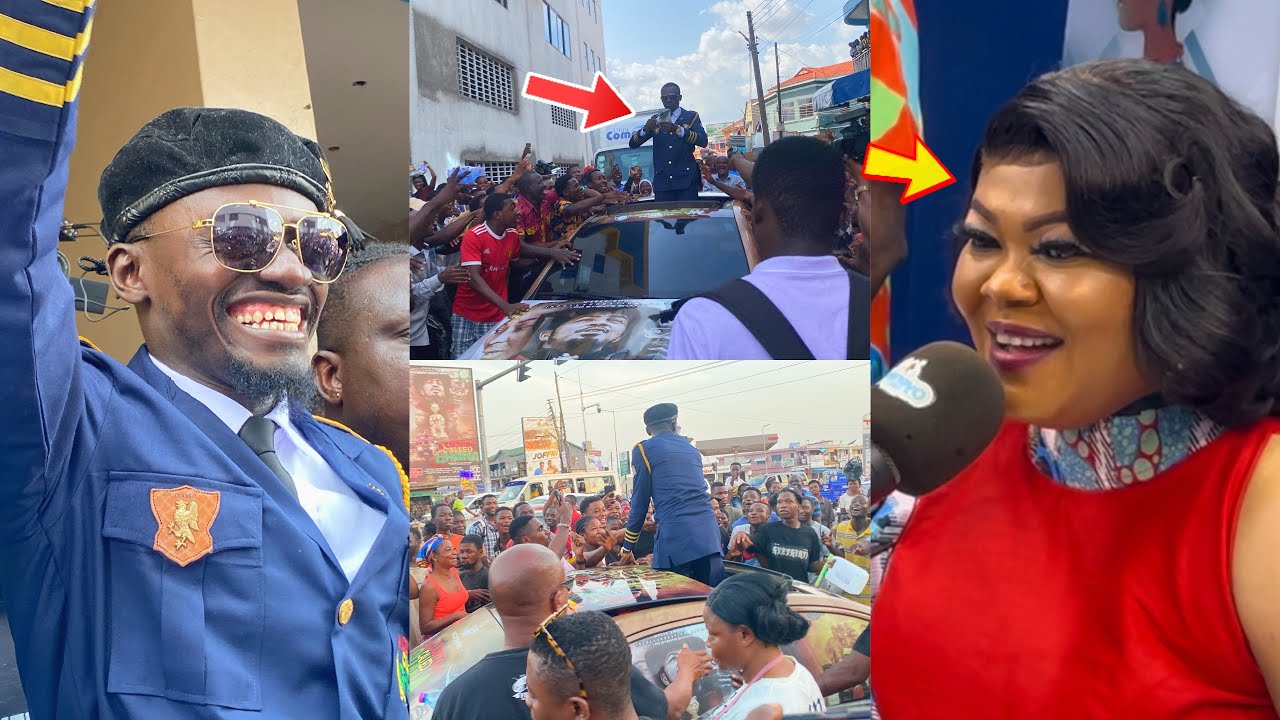 Wow 😮Lil Win gift Auntie Naa 10,000 Ghana Cedis & Sprays 100 Cedis Notes at Oyerepa Fm & Angel Fm