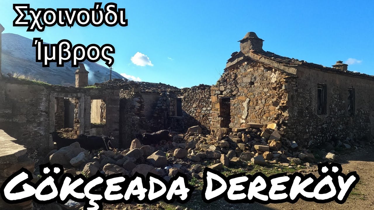 Bir zamanlar Türkiye'nin en büyük ķöyü olan DEREKÖY ,Gökçeada (Shinudi) 4K