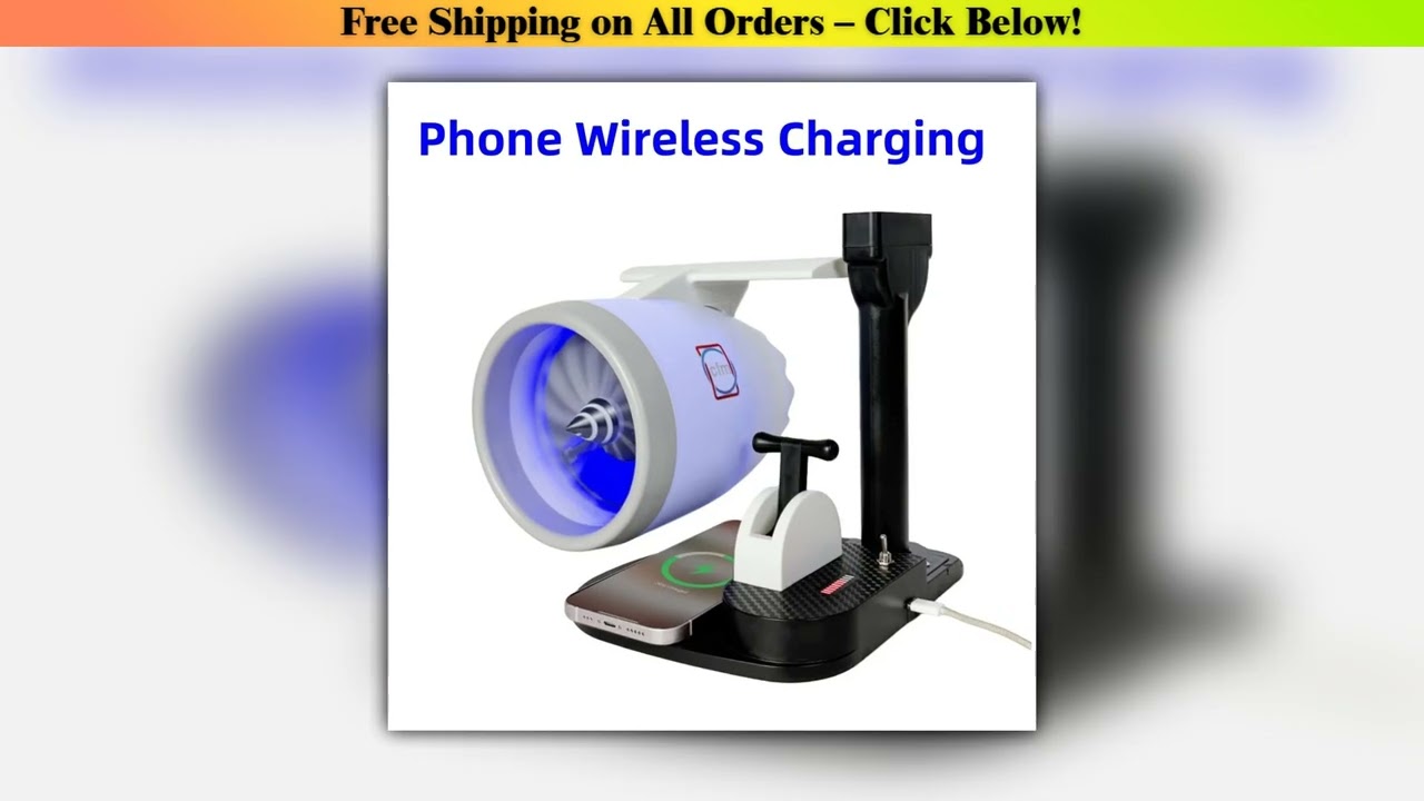 Jet Engine Fan Aircraft Turbofan Turbojet Model Kit 3D Printing Engine Toy with Humidifier Phone