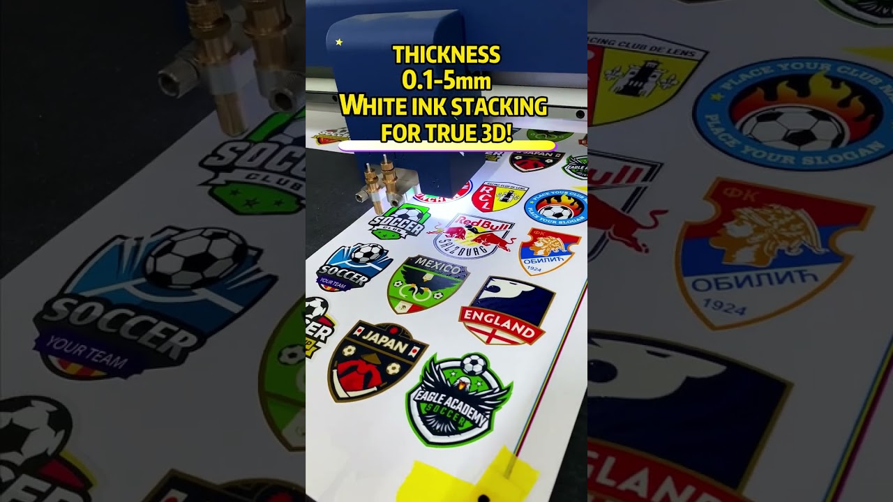 Create stunning 3D labels with UV DTF printing! #3dprinting #sticker #DTF#Branding #3Dlabels