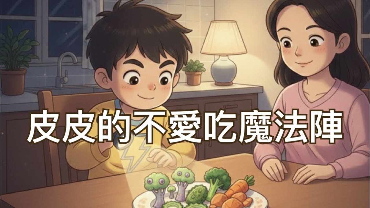 【兒童故事】皮皮的不愛吃魔法陣：餐桌下的精靈大冒險！｜粉貓胖讀讀EP38