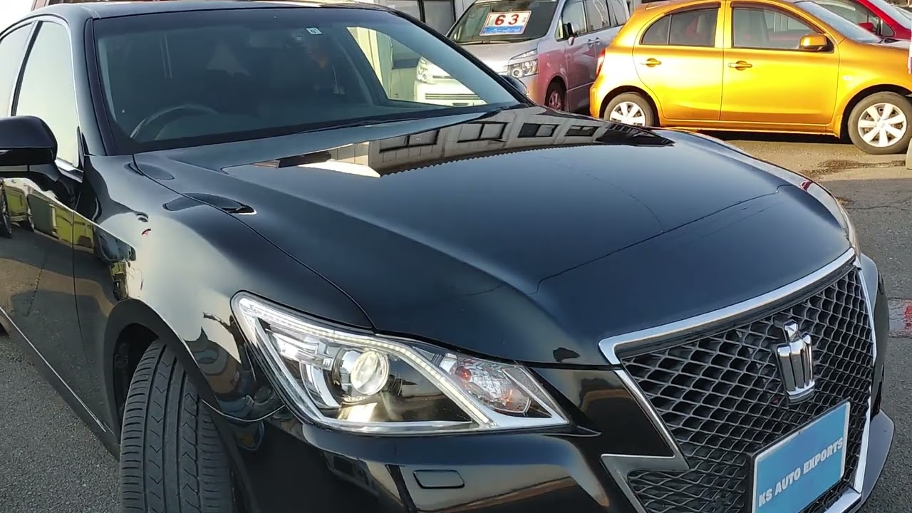 KS AUTO EXPORTS 2015 toyota crown athlete black 4786