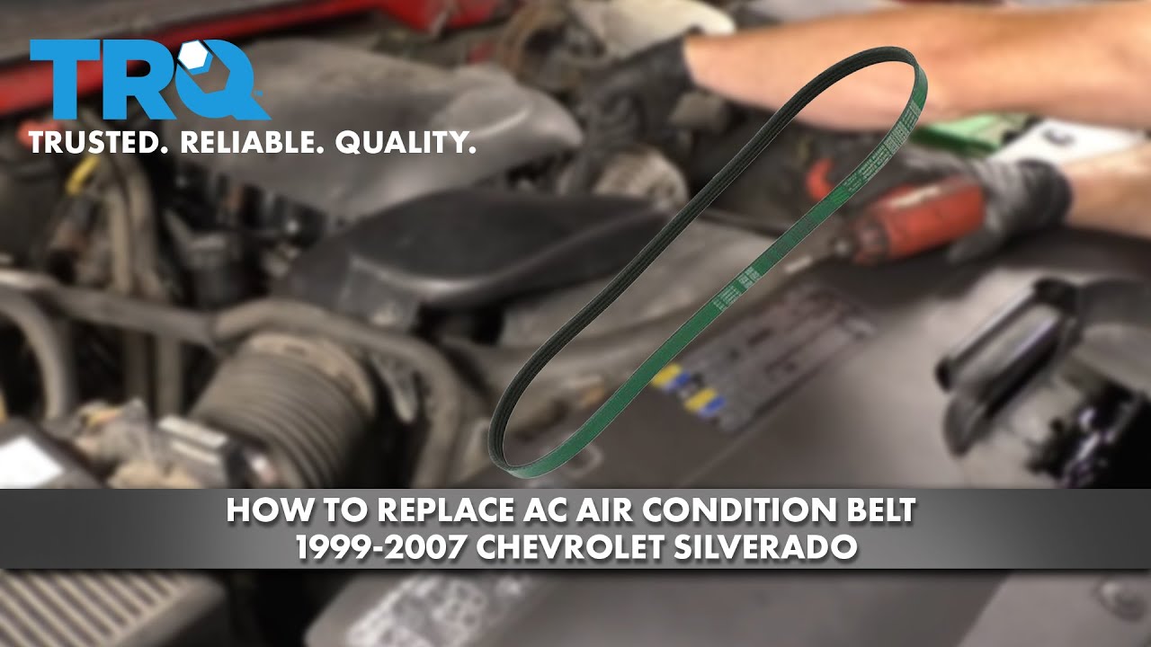 How to Replace AC Air Conditioning Belt 1999-07 Chevy Silverado
