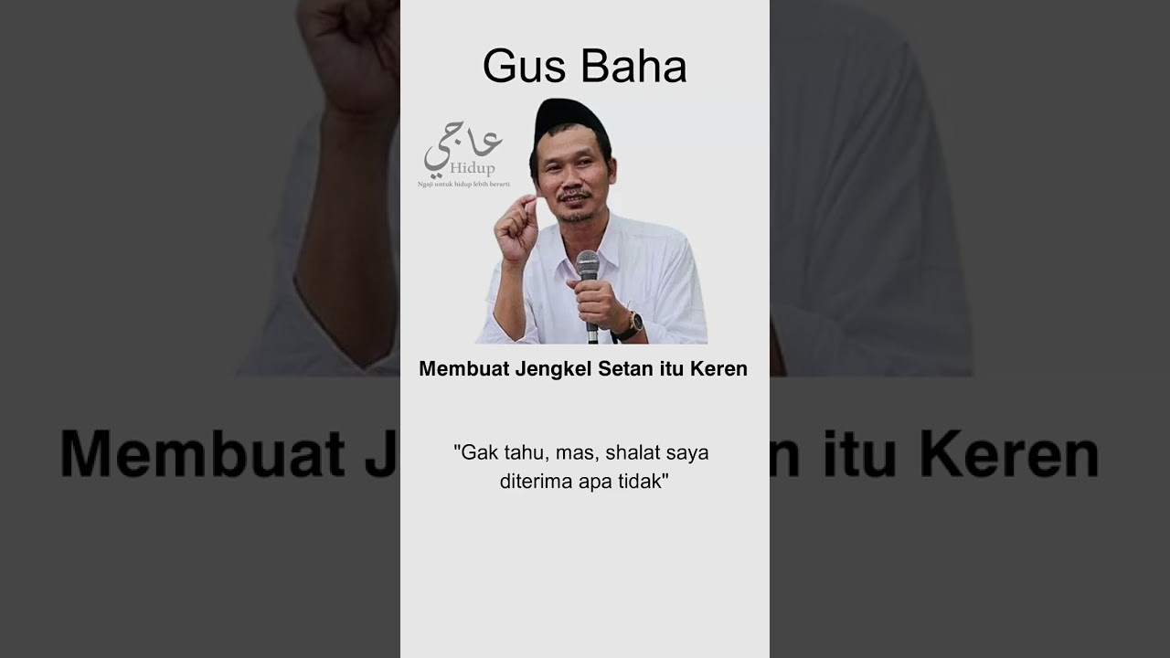 Membuat Jengkel Setan itu Keren - NgajiHidup123  #gusbaha #ngajihidup123 #santri #setan #keren