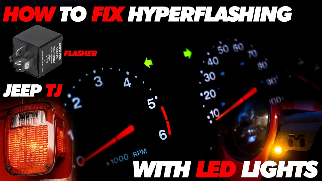 Jeep TJ Hyperflashing со светодиодами FIX | Совместимый со светодиодами указатель поворота