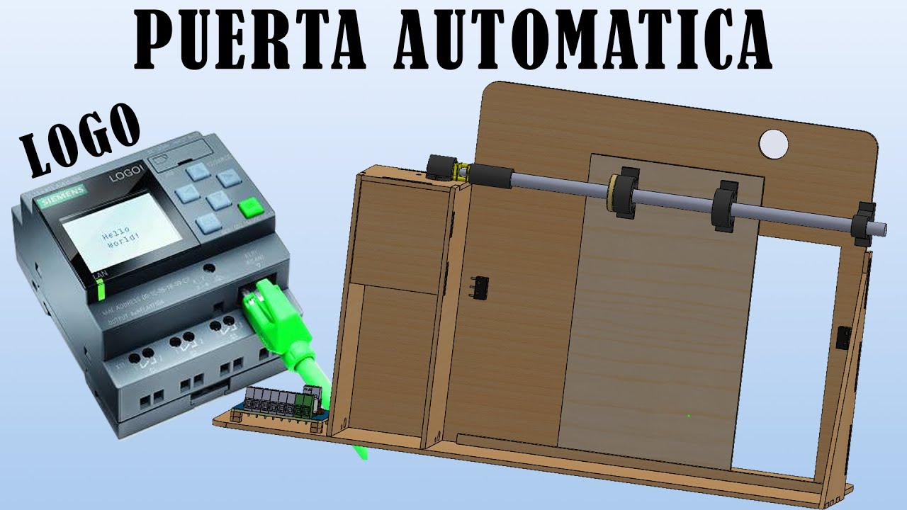 MAQUETA PUERTA AUTOMÁTCA con PLC LOGO || Paso a paso, bien explicado 2025!