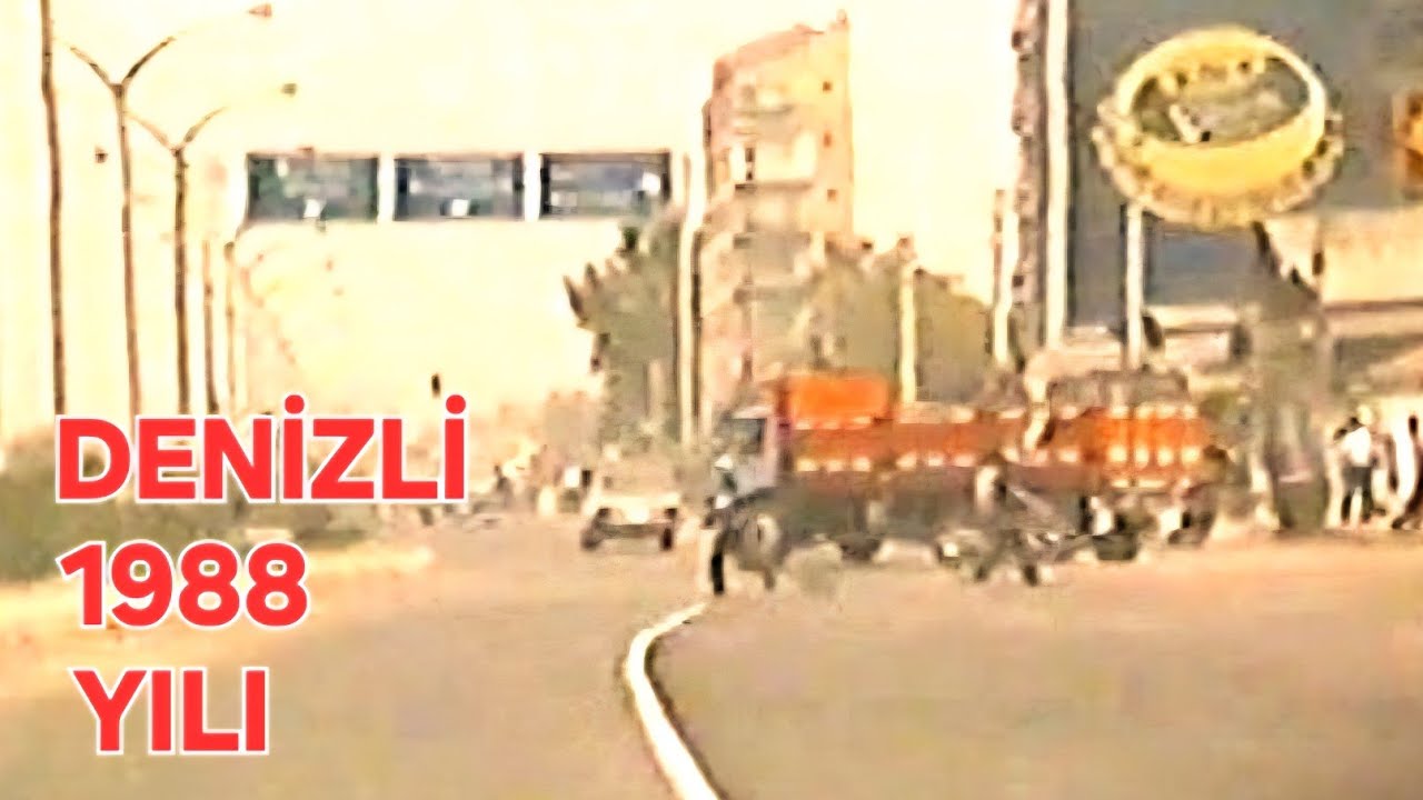 1988 Yılı Eski Denizli Pamukkale Görüntüleri Nostalji Nostaljik Türkiye Yolları Sıla İzin Yolu