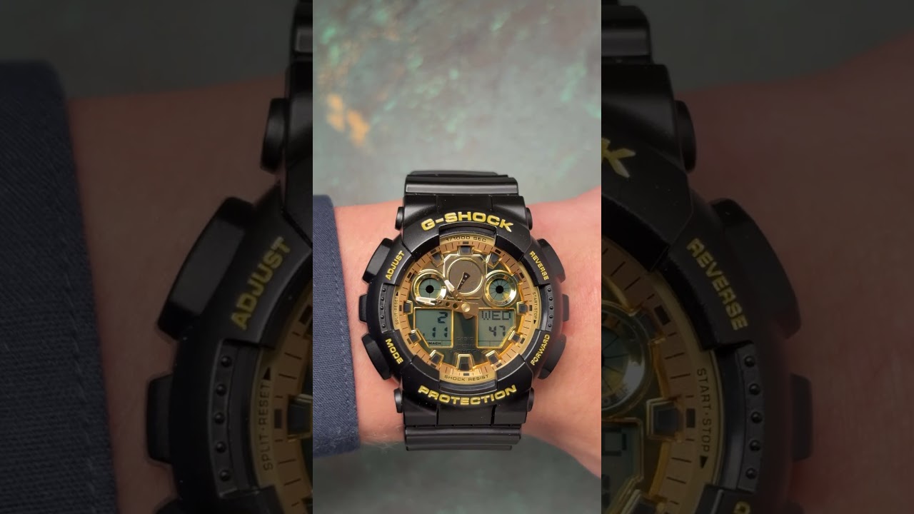Zegarek Casio GA-100GGB-1A9ER G-SHOCK | ZEGAREK.NET #Casio