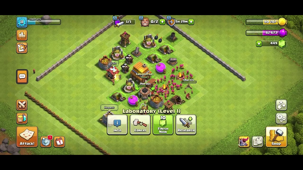 Clash of clans to max day #2 