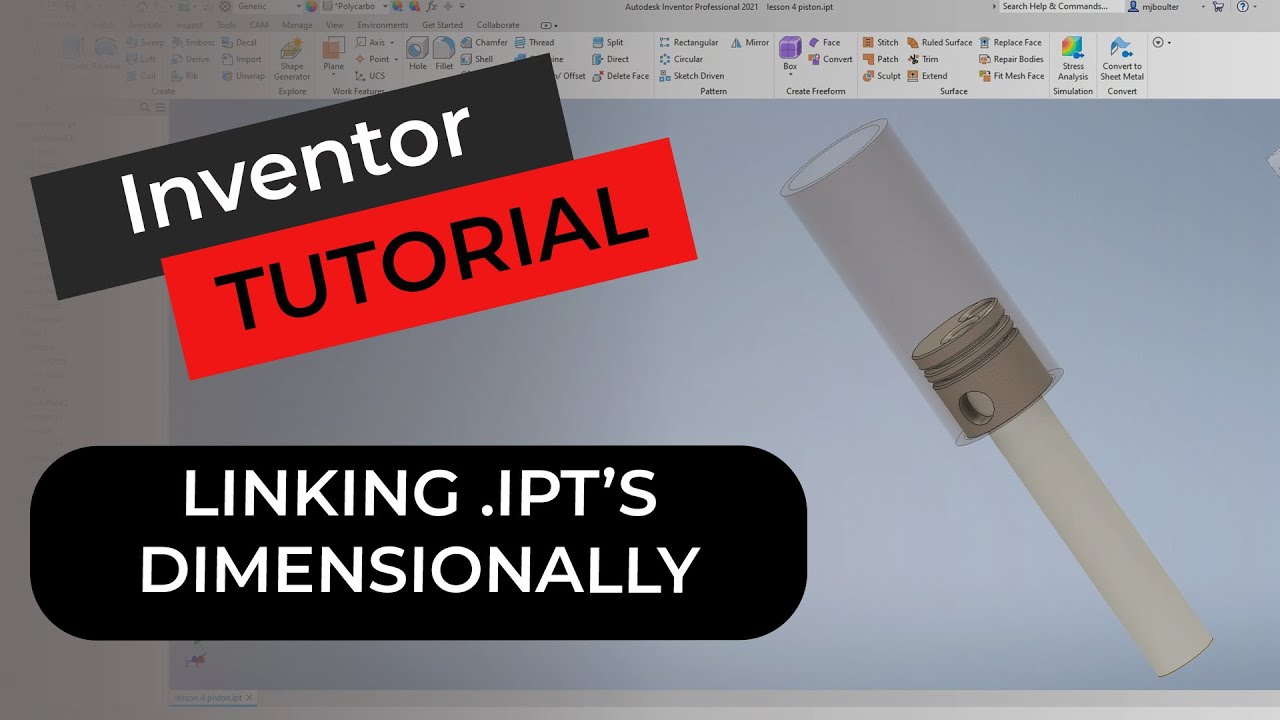 Inventor Linking ipt Files and Solid Objects