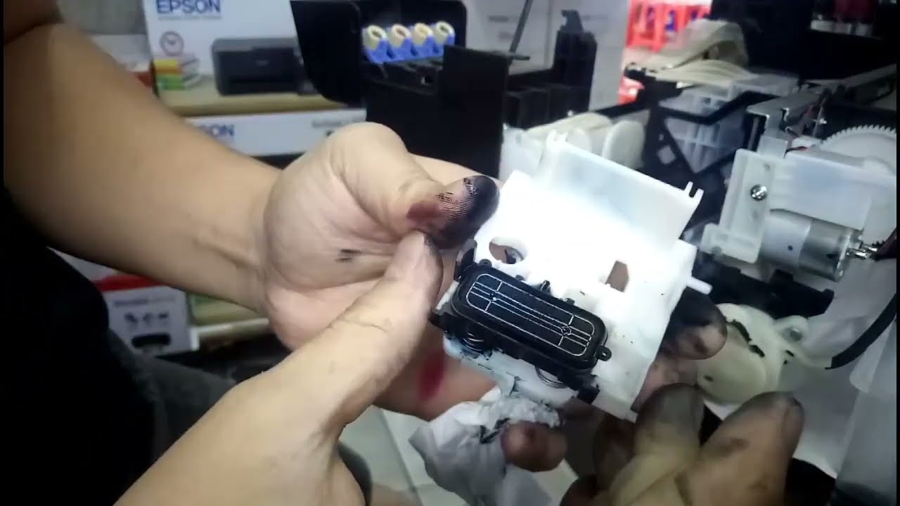 Cara perbaiki pompa L3210 / Penyebab hasil print sering ilang ada