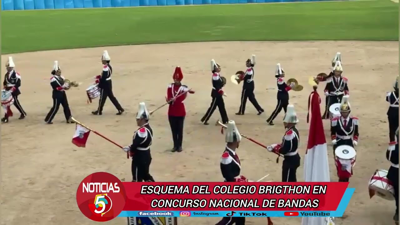 ESQUEMA DEL COLEGIO BRIGTHON EN CONCURSO NACIONAL DE BANDAS