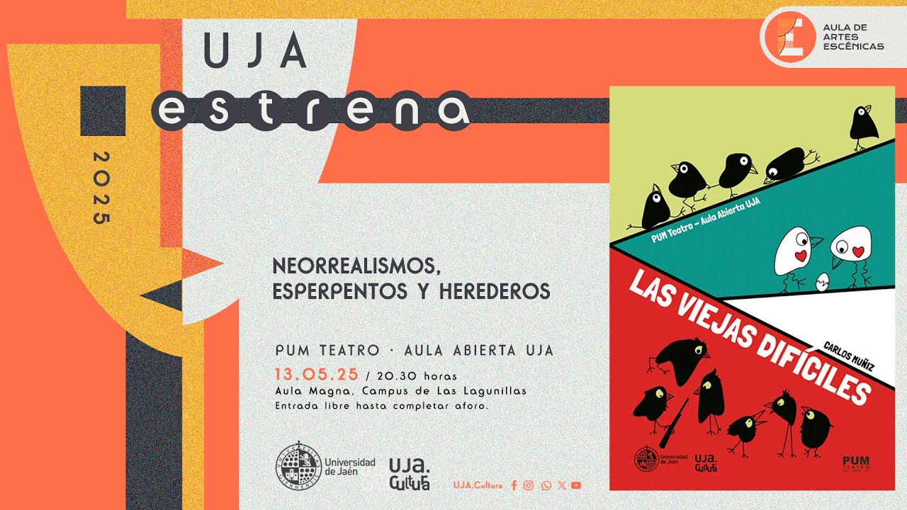 UJA estrena 2025. ‘Las viejas difíciles’, de Carlos Muñiz. PUM Teatro Aula Abierta - UJA