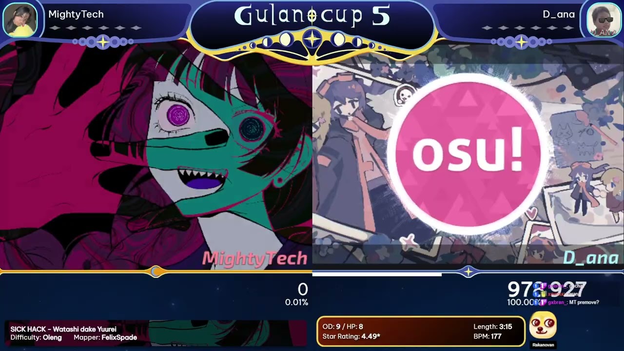 GULANOCUP #5 Quarterfinals Lower Bracket: (MightyTech) vs (D_ana)