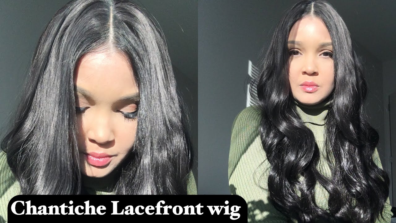 Applying lace front wig with widows peak-Chantiche wig + Review
