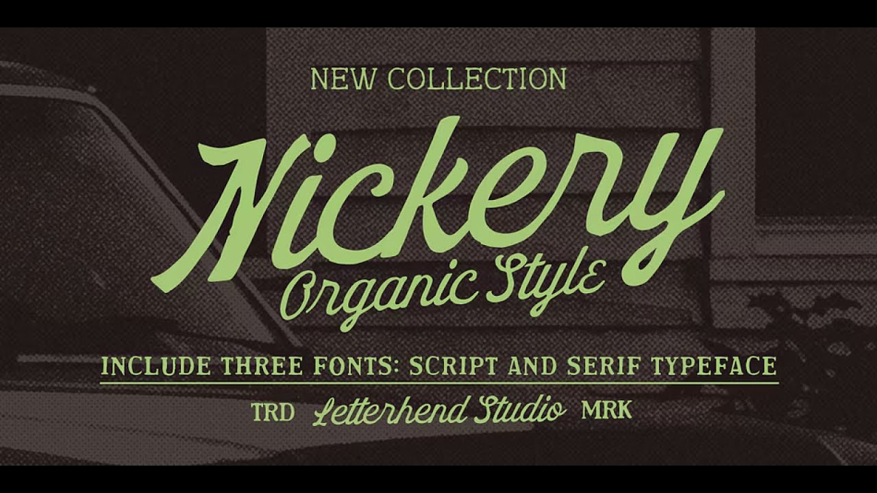 Nickery Font: Bold Organic Style for Vintage & Modern Design