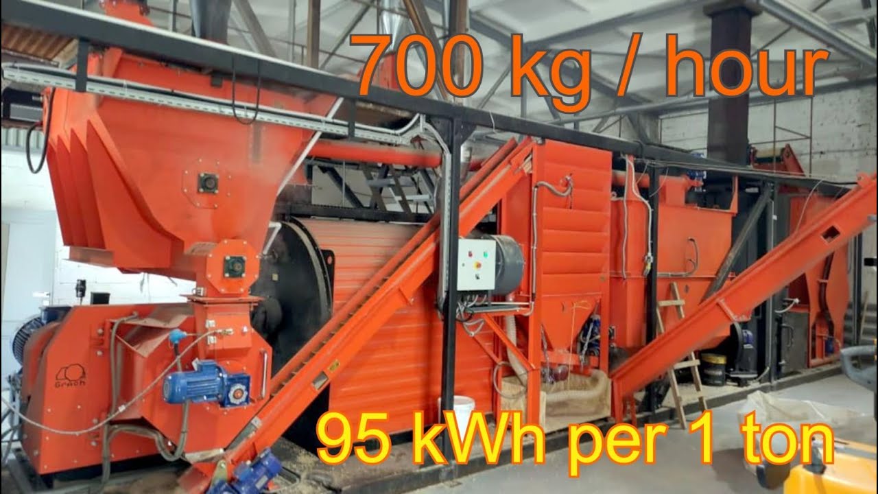Mobile Pellet Plant 700 kg/h | GRACH-407 (55 kW) | 1 MW Dryer & Cooler in 40ft High-Cube Container