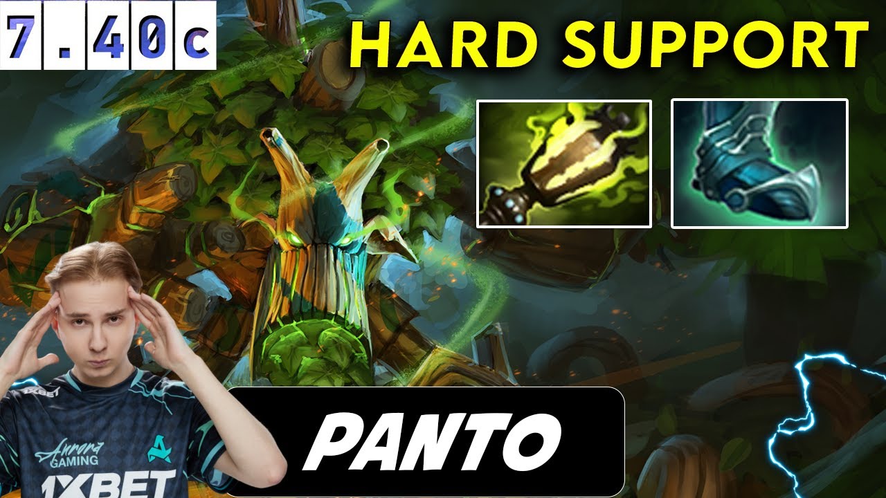 Panto Treant Protector Hard Support - Dota 2 Patch 7.40c Pro Player Full Gameplay