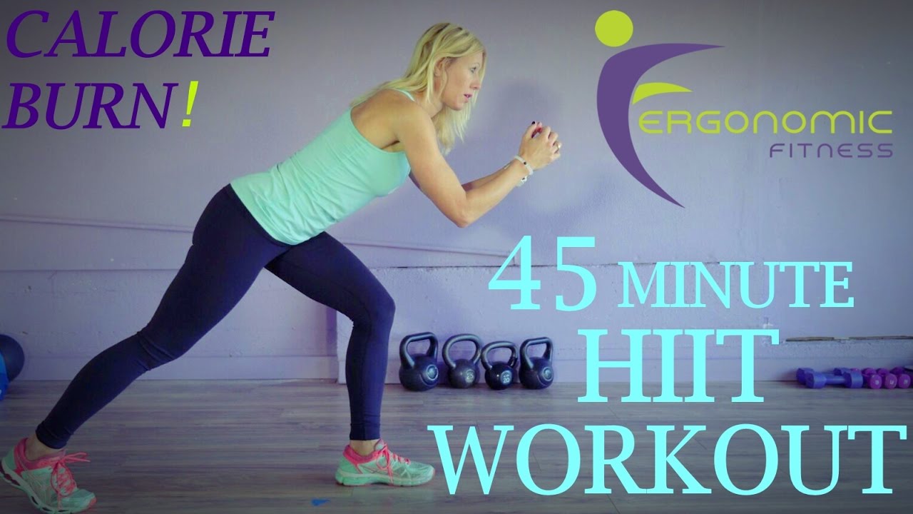 45 MINUTE HIIT WORKOUT - CALORIE BURN! (Fit 3)