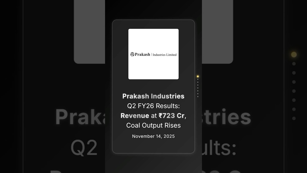 Результаты Prakash Industries за второй квартал 2026 финансового года: выручка составила 723 крор...