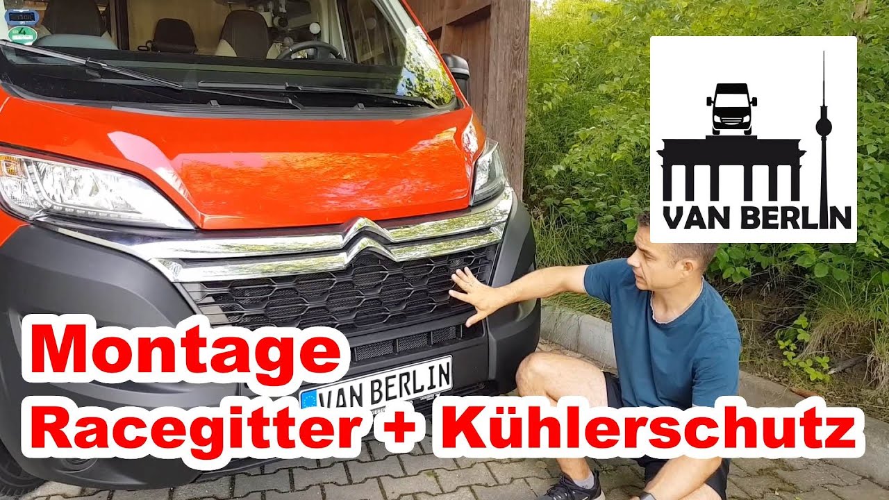 Racegitter Montage | Kühler-Schutzgitter für Citroen Jumper & Fiat Ducato | WoMo Steinschlagschutz