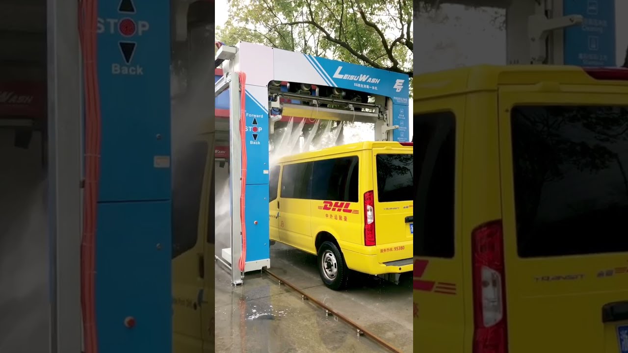 Leisuwash EG clean DHL transport vehicle