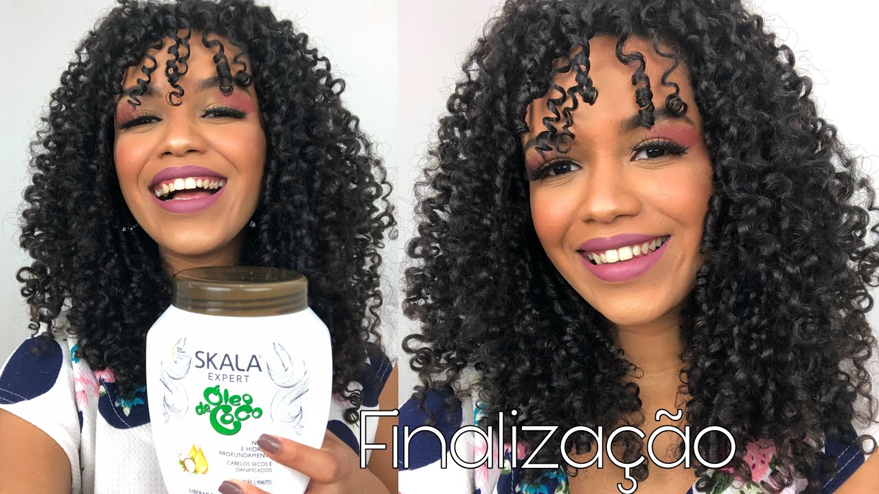 FINALIZAÇÃO COM O CREME SKALA ÓLEO DE COCO( Vegano/ No/ Low Poo)