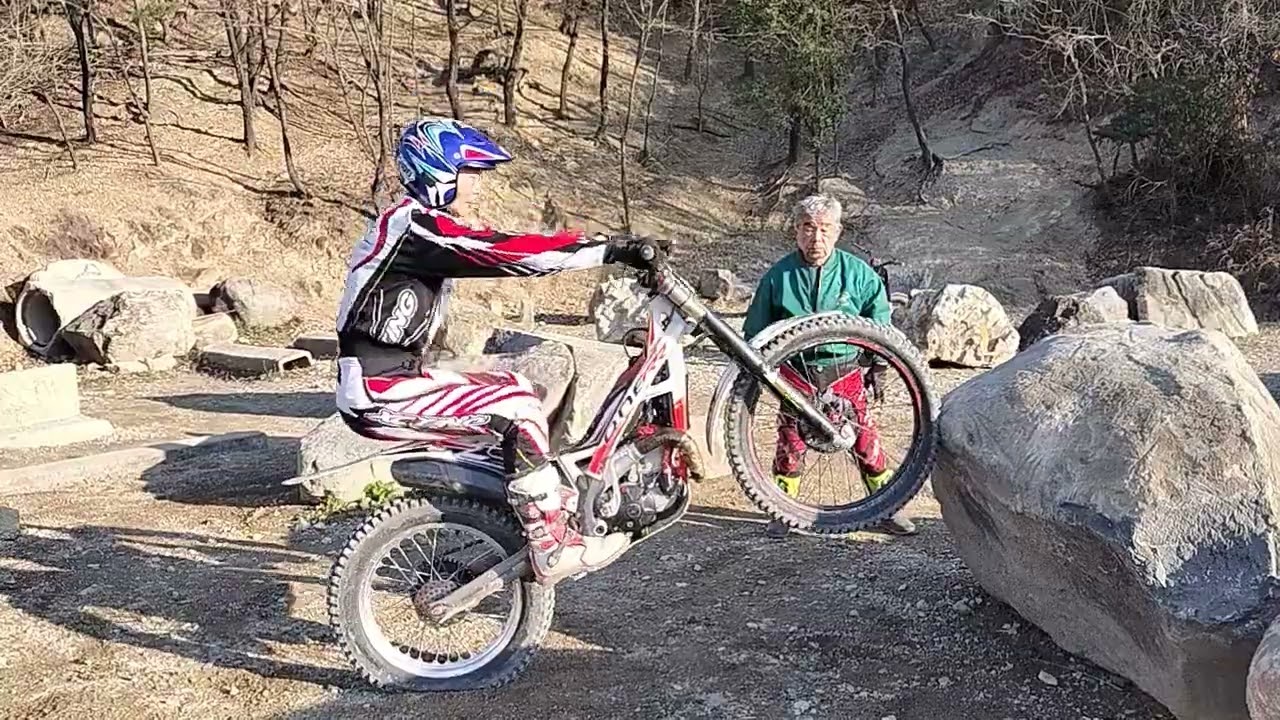 69歳のトライアル日記デコッパチウーポン練習😎