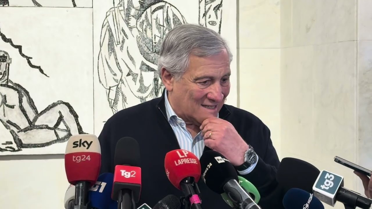Punto stampa integrale di TAJANI su guerra in Iran
