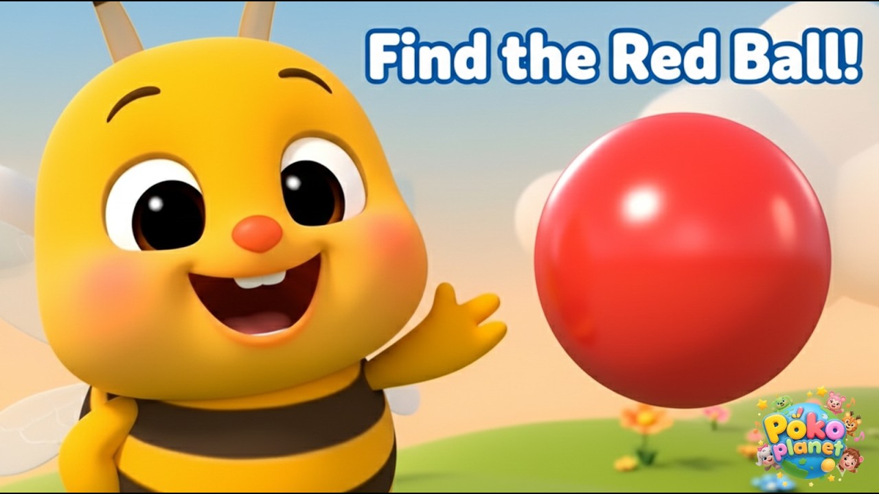 Where Is The Red Ball? | Interactive Toddler Learning Song |Baby Songs & Nursery Rhymes | Pokoplanet