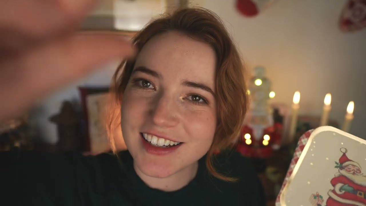 ASMR Уютные рождественские размышления 🎄 (Тихий голос, обведение контуров ёлочных украшений)