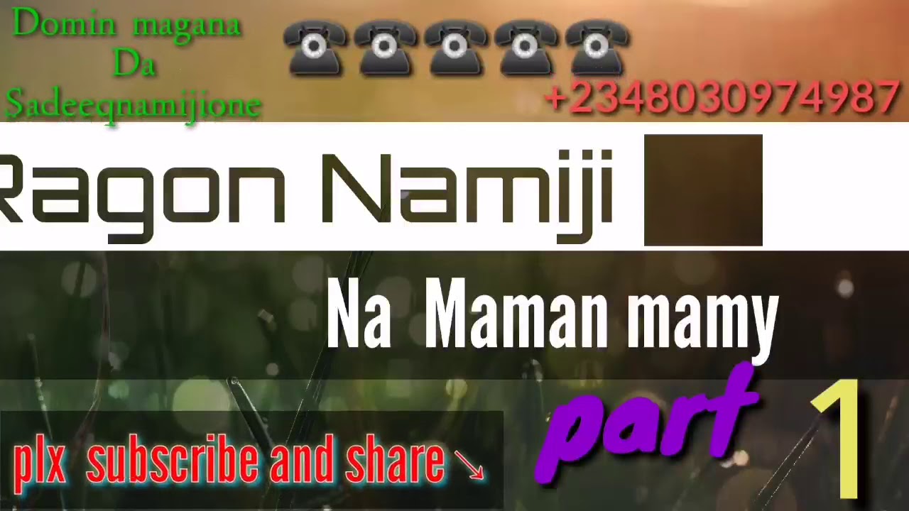 Ragon Namiji | episode 1| (Sadeeqnamijione )