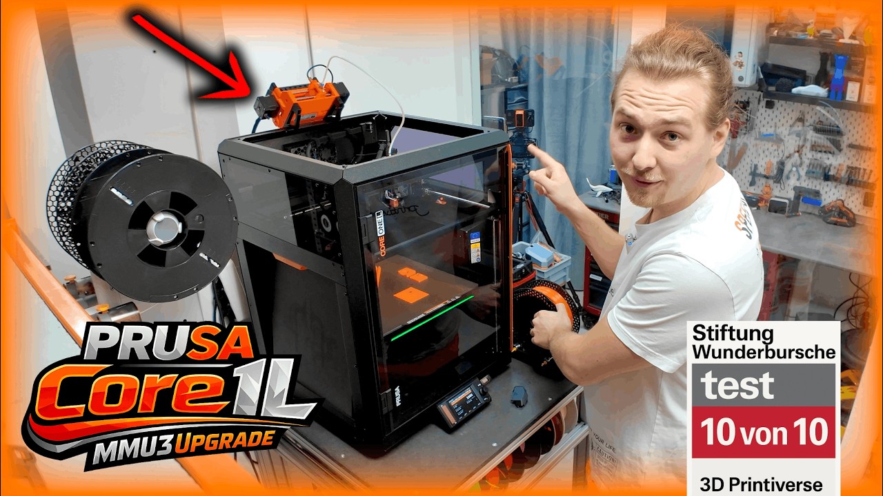 Ich hab den Prusa Core One L geupgradet… und jetzt druckt er wie ein Neuer! (MMU3 Test) / SU