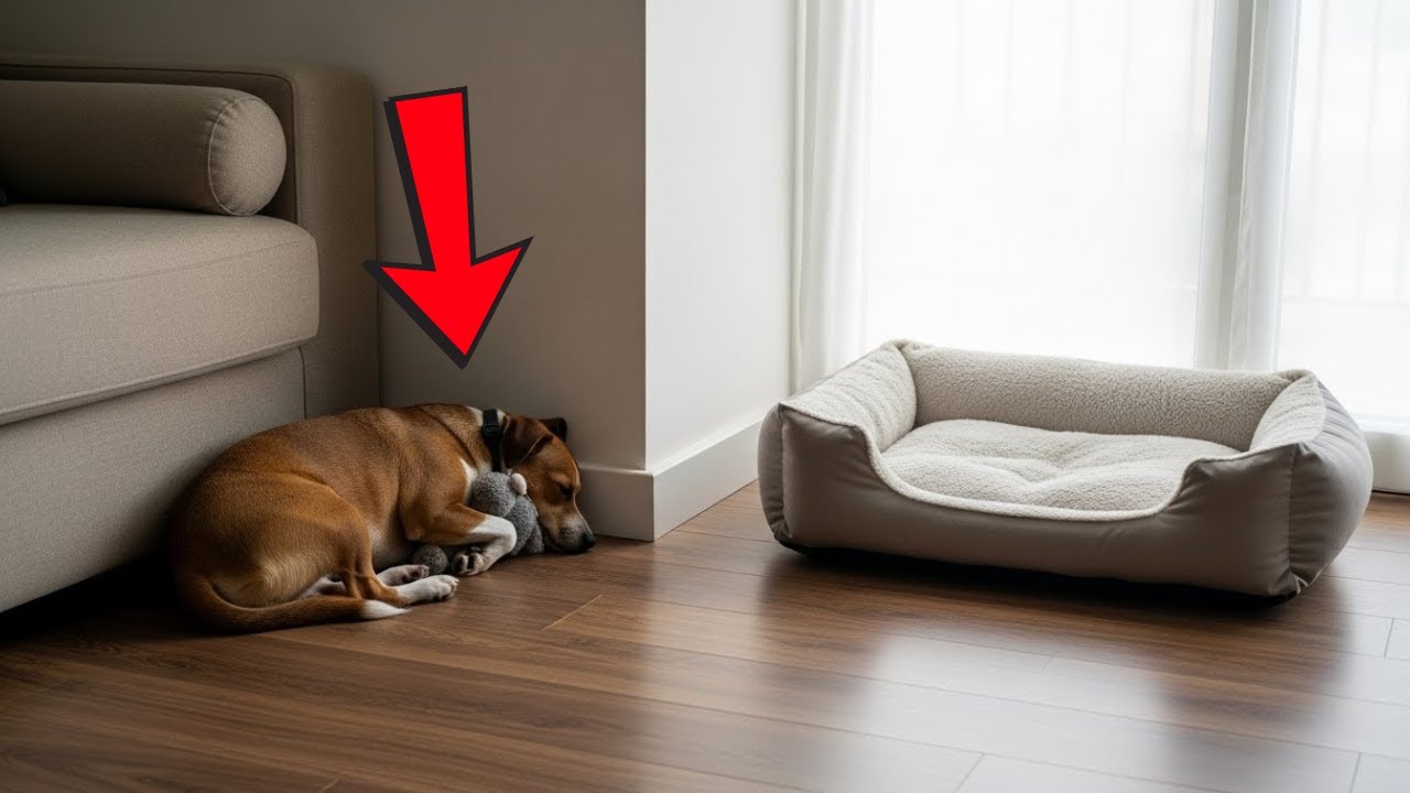 RESCUE DOG GETS FIRST REAL BED — WHY HE WON'T STOP BOWING?