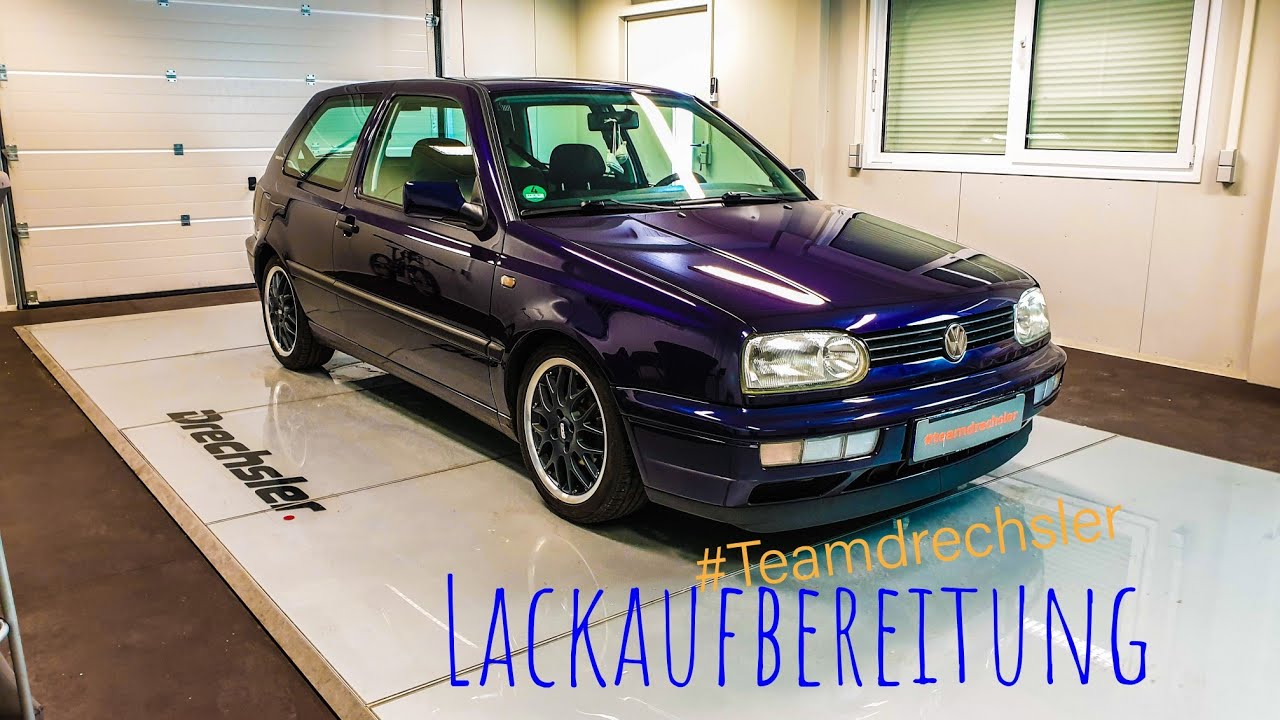 VW GOLF 3 (Bon Jovi) Lackaufbereitung. Paint refreshing