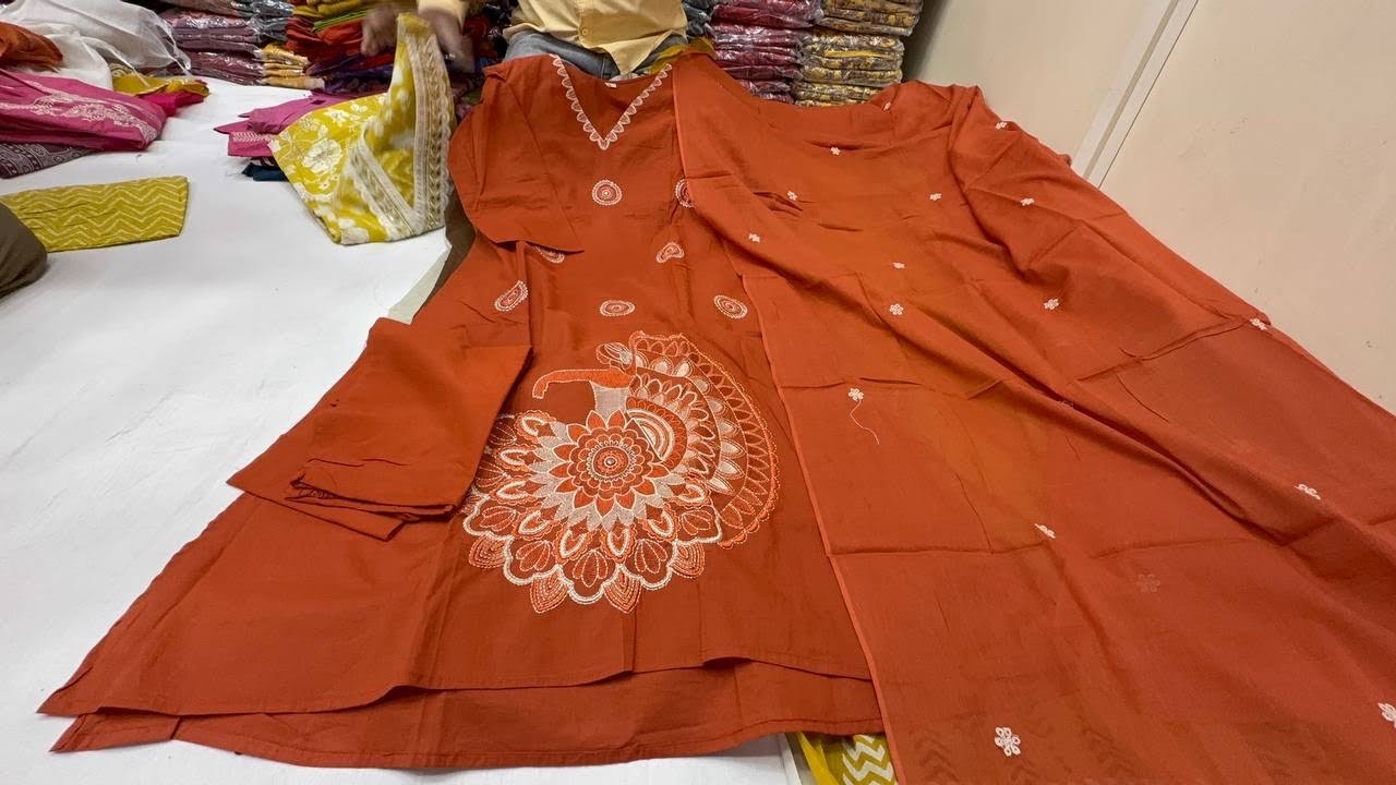 CLEARANCE SALE🥳PICK ANY 850/-🚨Chickpet Wholesale Pure Cotton Kurti sets. Courier Available.