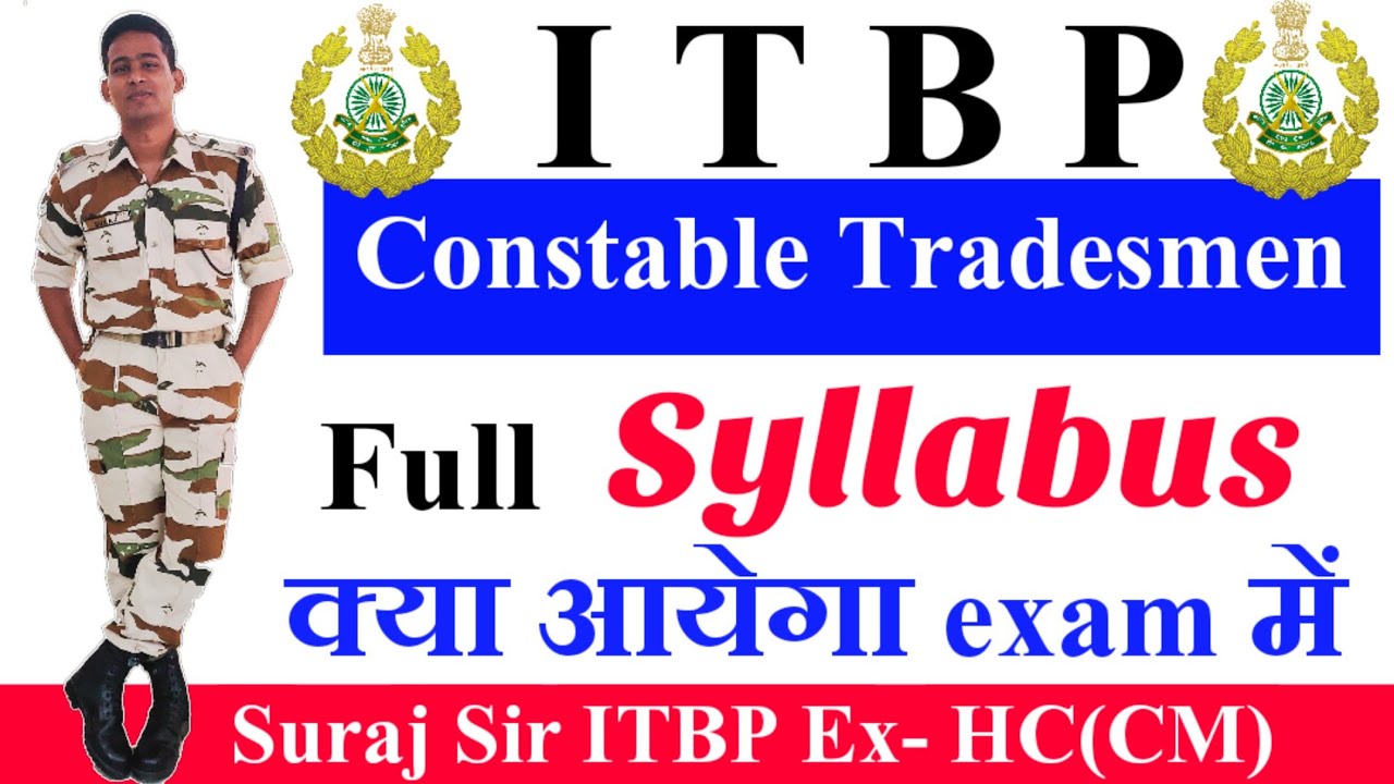 कितने नंबर का होगा पेपर और कहा से आयेगा 💥Questions। ITBP CONSTABLE Tradesmen Syllabus Vacancy 2022🚨