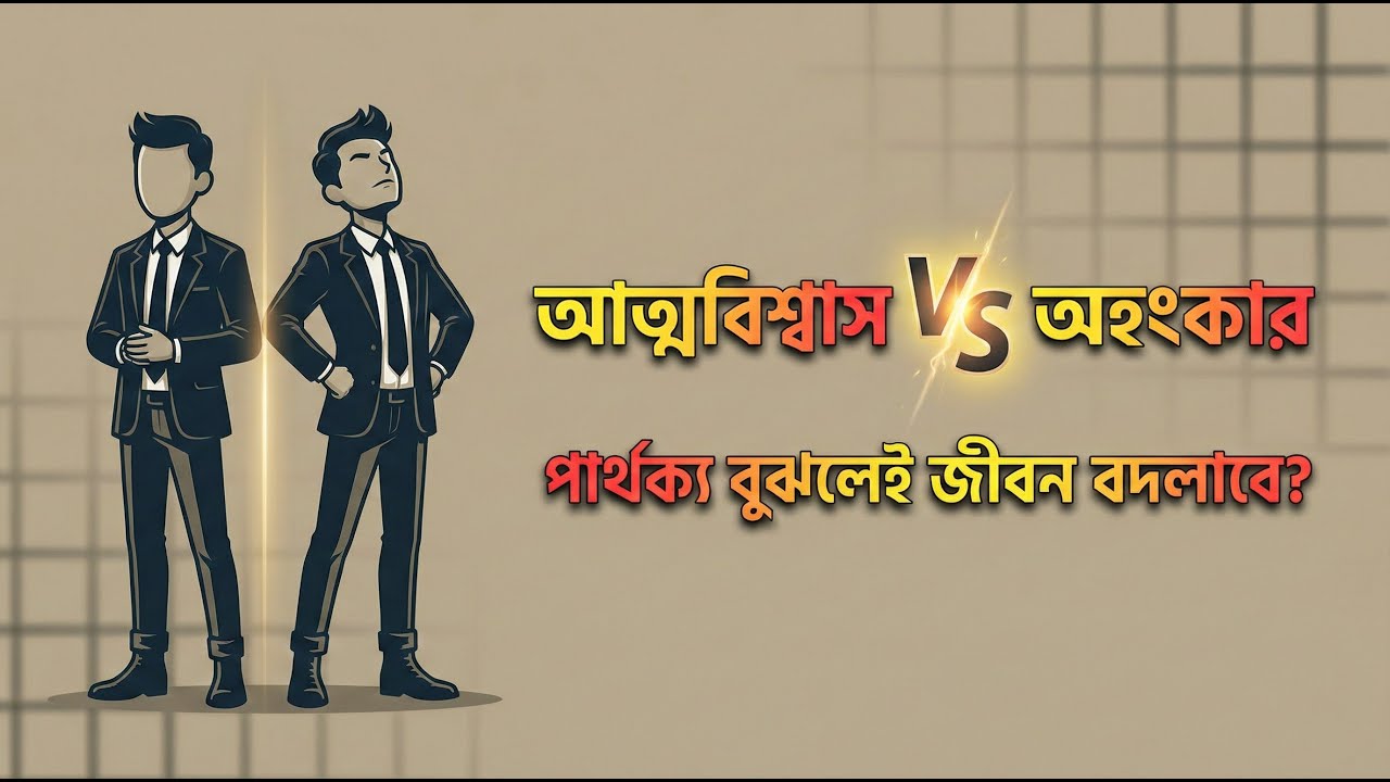 আত্মবিশ্বাস বনাম অহংকার | পার্থক্য বুঝলেই জীবন বদলাবে | মানবসারাংশ