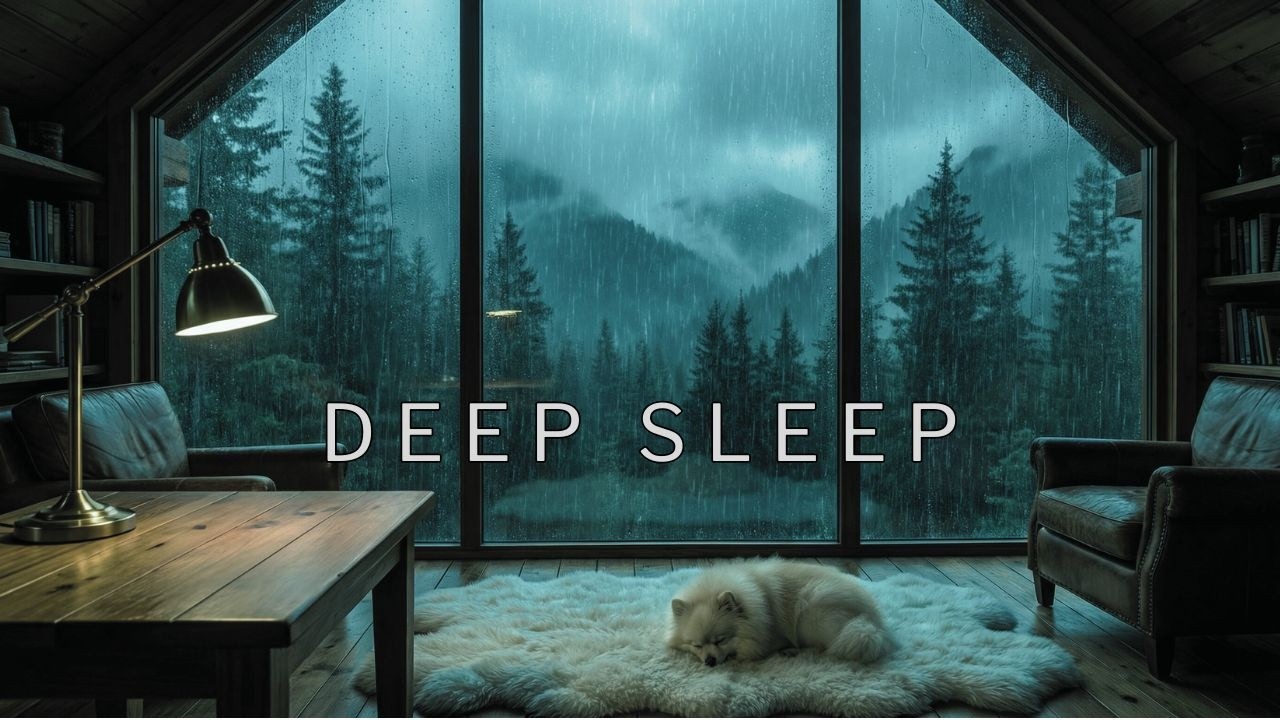 Safe Inside the Storm 🐾 Dark Ambient Rain for Deep Sleep [4 HOUR]